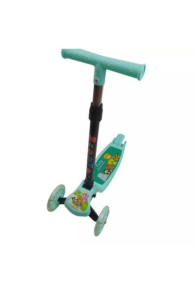 Scooter Children's scooter, SCOOTER, 3 LED wheels, 67x55cm, Green