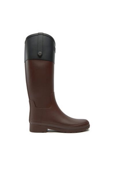 Hunter Ghete Wellington pentru femei maro HUNTER-HFRW0008251 BK BOLT MARO/NEGRU