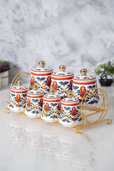 ACAR Beland Porcelain 7-Piece Spice Set