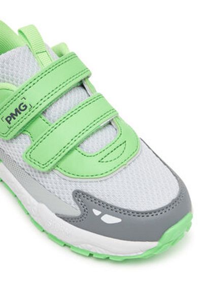 Primigi Girl Sneakers gray PRIMIGI AVANT-7959000 PERLA-VERDE FLU