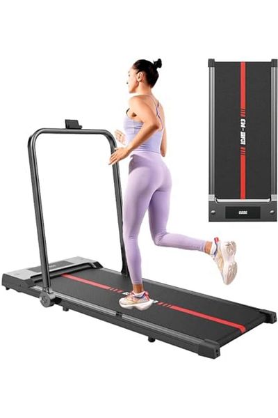 Rovyfota Under Desk Walking Pad 3 in 1 Folding Treadmill for Home Office, 2.5HP Low-Noise With LED Display