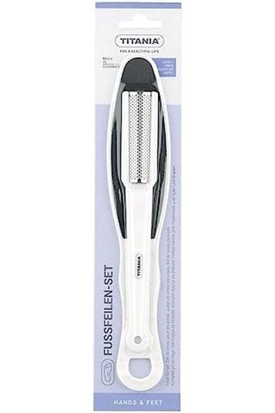 TİTANİA Titania 3030 Double Sided Foot File, White