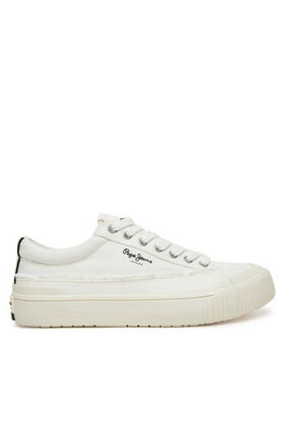 Pepe Jeans Teniși de damă albi PEPE JEANS-PLS31589 800WHITE