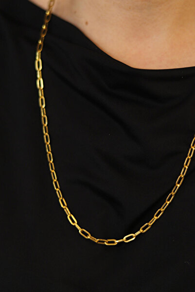 GÜLENLER ALTIN 22 Ayar Altın Oval Ataç Zincir