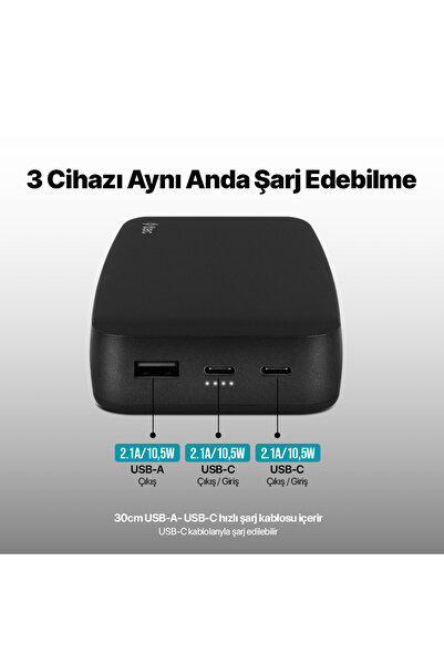 Ttec ChargeUp 20.000mAh Taşınabilir Hızlı Şarj Aleti / Powerbank