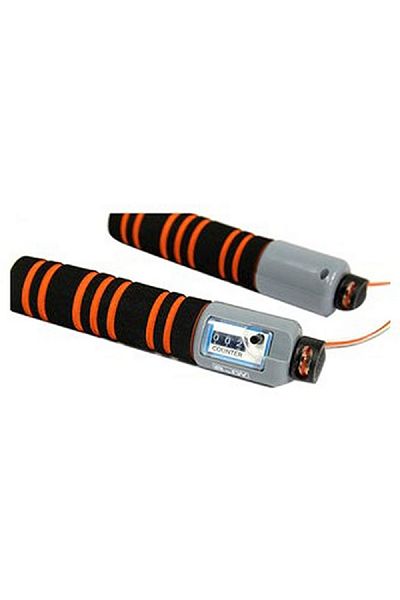BODY SCULPTURE Skip Rope with Counter Black and Orange 9ft