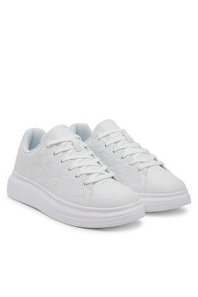 Just Cavalli Teniși bărbați albi JUST CAVALLI-78QA3SBE ZSC31 003 WHITE