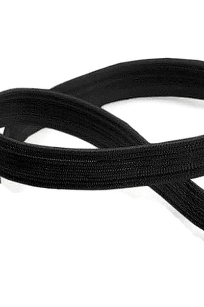 hapshoe Μαύρο 12 mm 5 mt Ανθεκτικό Σκληρό Επίπεδο Ελαστικό Λάστιχο Κορδέλας