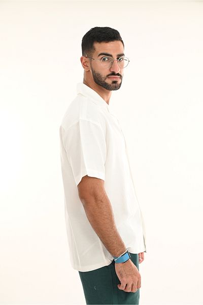 SWAG SA Summer shirt with square cut and short sleeves