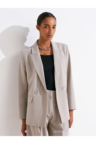 Dilvin 60767 Blazer Jacket-Grey