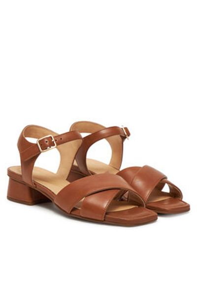 CLARKS Women's Sandals brown CLARKS-26181346 TAN LEATHER