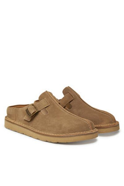 CLARKS Men's Flip-flops brown CLARKS-26180882 DARK SAND SUEDE