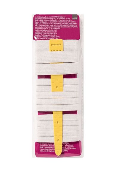 OEM Set of 4 pieces 3 haberdashery elastics and handle for Crelando guide, 2 m x 13 mm, 3 m x 8 mm, 3 m x 6 mm