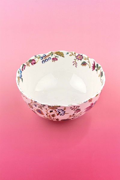 Bursa Porselen Dekor Bellarosa Large Porcelain Salad Bowl