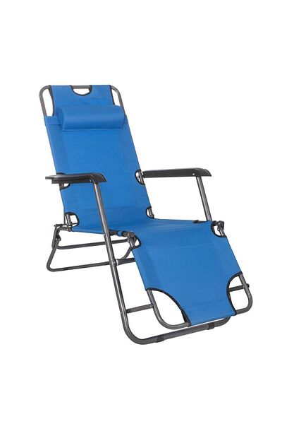 SERSIMO Sezlong Pliabil Gc4, Relax Zero Gravity, 80x60x153cm, Albastru Deschis