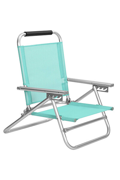 SONGMICS Scaun De Plaja Portabil Cu Spatar Rabatabil In 4 Pozitii, Cu Cotiere...