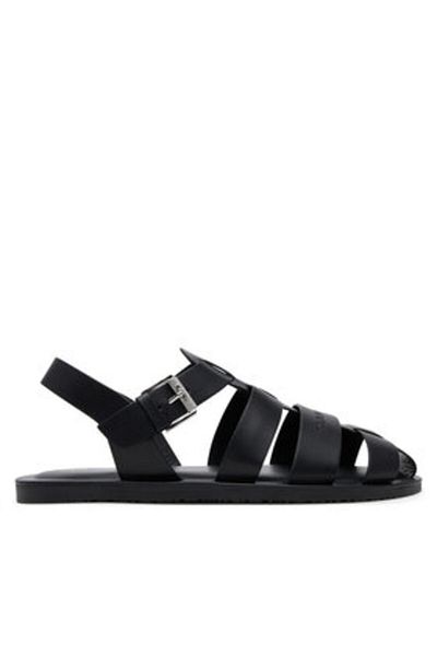 Karl Lagerfeld Men's Flip-flops black KARL LAGERFELD-KL70223 000 BLACK LTHR