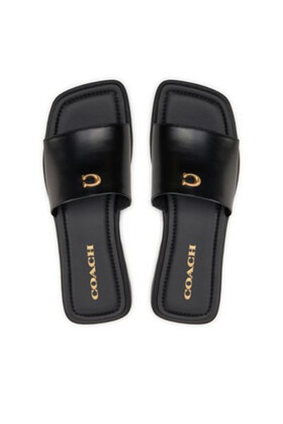 Coach Women's Flip-Flops black COACH-CP899 BLK BLACK