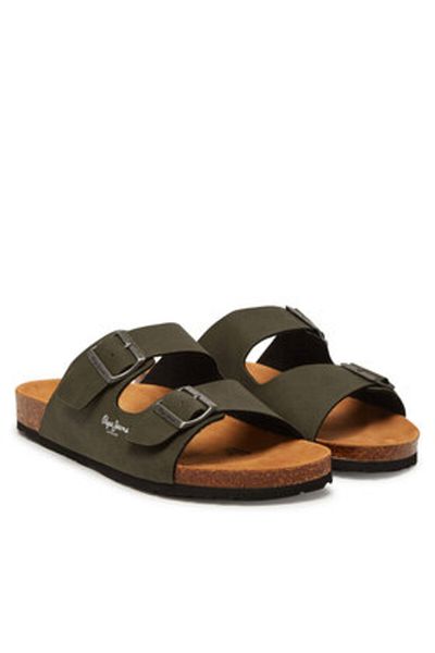 Pepe Jeans Flip-flops bărbătești multicolori PEPE JEANS-PMS90110 765KHAKI VERDE