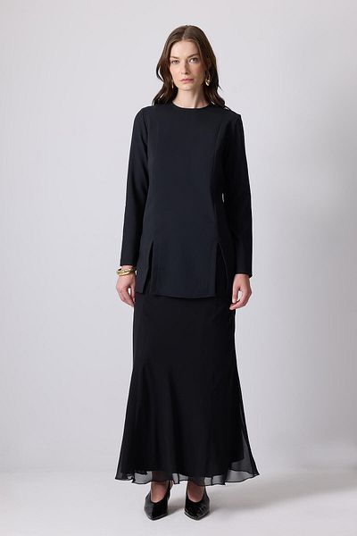 Touché Privé ELASTIC WAIST SHIFFON SKIRT