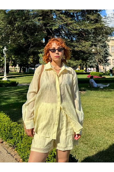 Bak'ap Premium Suite Shiny Stone Shorts-Stone Shirt Double Set