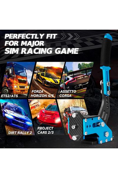 FlashHawk PC USB Handbrake, Racing Games Handbrake for LO GITECH G25 G27 G29 THRUST MASTER FANATECOSW DIRT