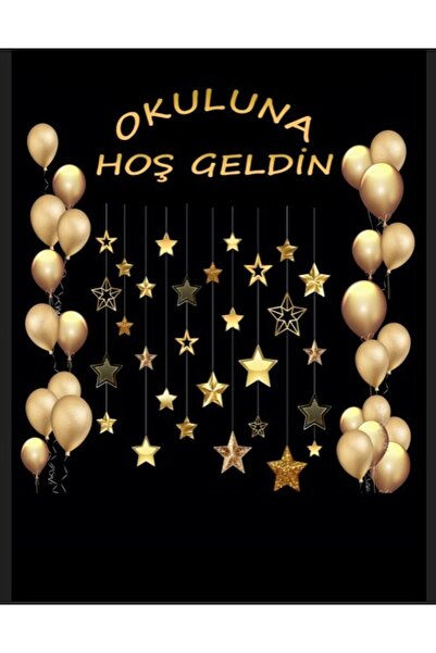 PROMISEBACKDROP2 Okuluna Hoşgeldin, Okul Etkinlik Kumaş Fon 150x200