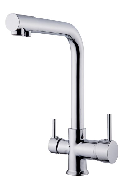 hilal خلاط حوض المطبخ المصنوع من الكروم L