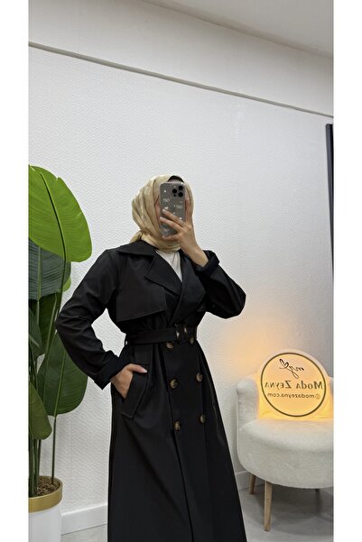 moda zeynaa Düğmeli Trenç