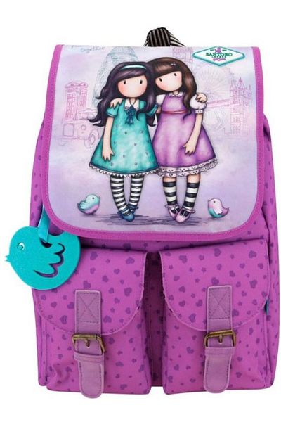 Santoro Gorjuss Cityscape soft backpack - Friends Walk Toge