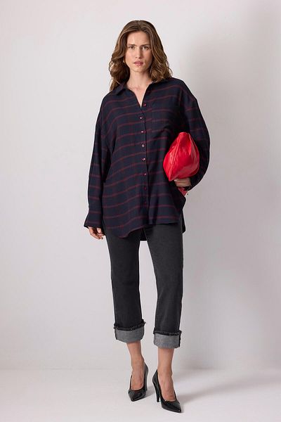Touché Privé STRIPED GOFRE SHIRT