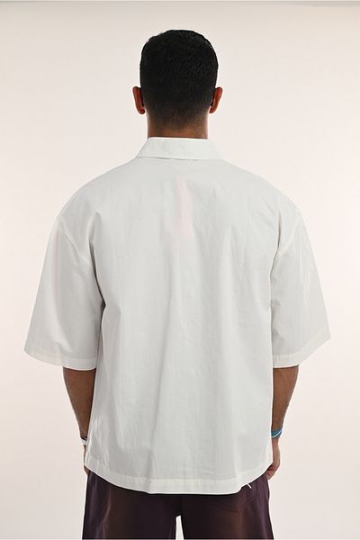 SWAG SA Square-cut shirt with pocket and distinctive print