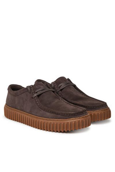 CLARKS Men's shoes brown CLARKS-26181386 439 DARK BROWN SUEDE