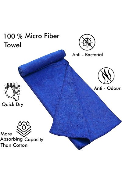 Fabienne 3-Piece Multipurpose Microfiber Towel, Gym & Hand Towel, Hair Towel 50x90cm