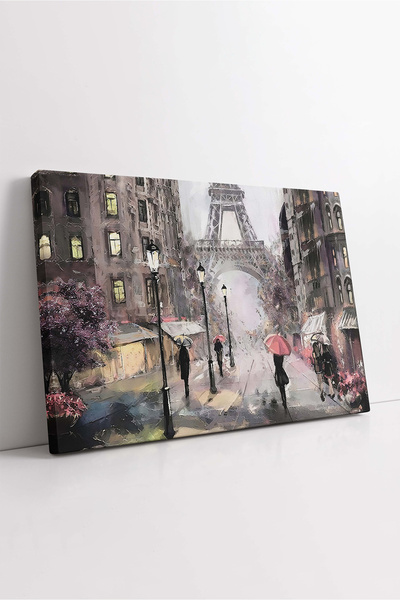 KOSS Dijital Pictură pe pânză Turnul Eiffel din Paris, pictură ilustrativă din Paris, pânză Turnul Eiffel, pictură cu design de lux