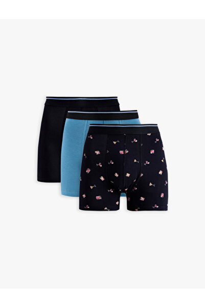 Koton Set boxer din 3 piese din bumbac cu model