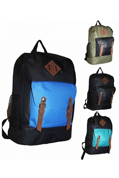 Borderline Black Hipster Backpack