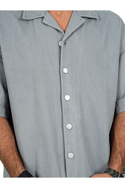 SWAG SA Square-cut shirt with side and back embroidery
