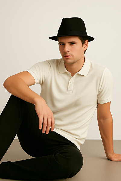 UOMOPARK 2061 Premium Pi̇ke Polo Collar Regular Fit Men's T-Shirt