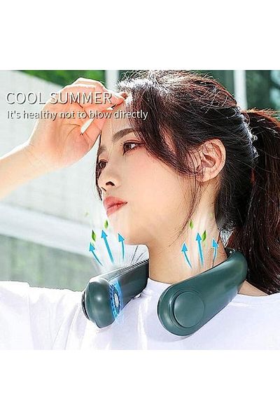 Yuwell YU WELL Portable Neck Fan Personal Flexible Neck Fan with 3 Wind Speed For Office Traveling Outdoor