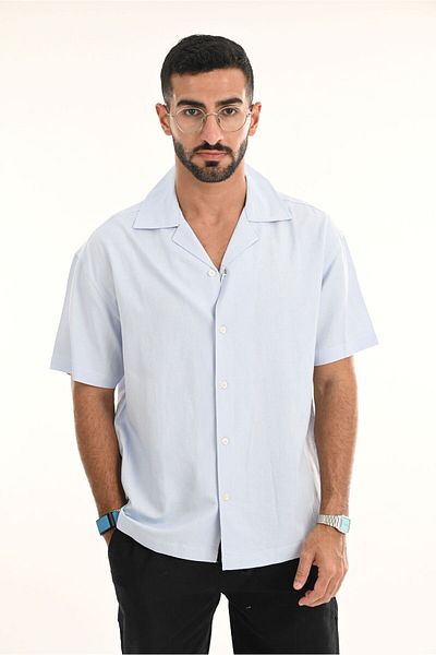 SWAG SA Summer shirt with square cut and short sleeves