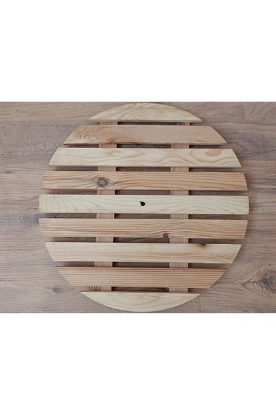 Wooden Factory Natural Wooden Pot & Teapot Base – Round Heat Resistant Base