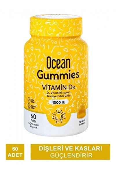 Orzax Ocean Gummies Vitamin D3 60 Çiğneme Form