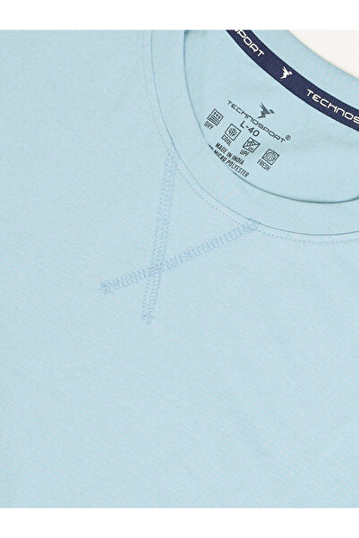 Technosport By Styli Solid Round Neck Long Sleeve T-Shirt