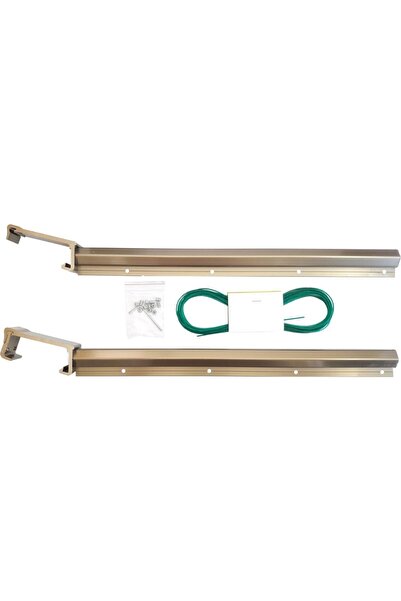 Koral Alüminyum Kare Sistem 80×30 Cm Bronz Çamaşırlık
