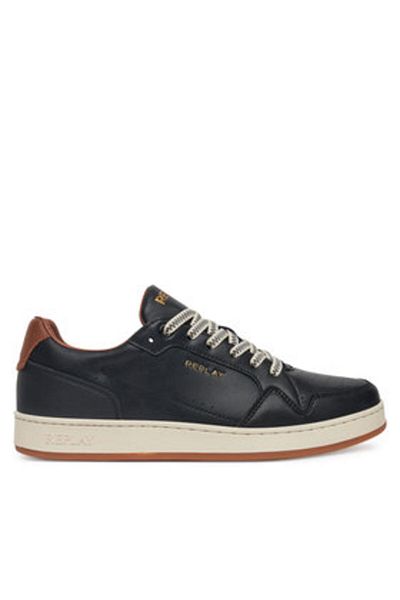 Replay Men's Sneakers black REPLAY-GMZ3B .000.C0023L 3225 BLACK CUOIO