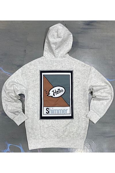ALANAQA Unisex Oversized Hoodie with Back Print Pullover
