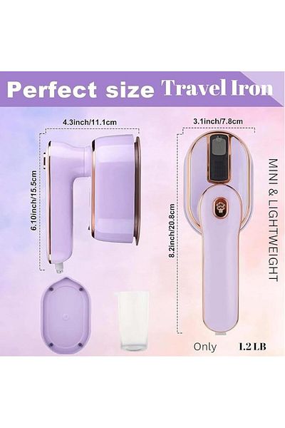 COOYA 1000w Handheld Portable Steamer Support Dry and Wet Ironing, 180°rotatable for Dress Shirt Travel