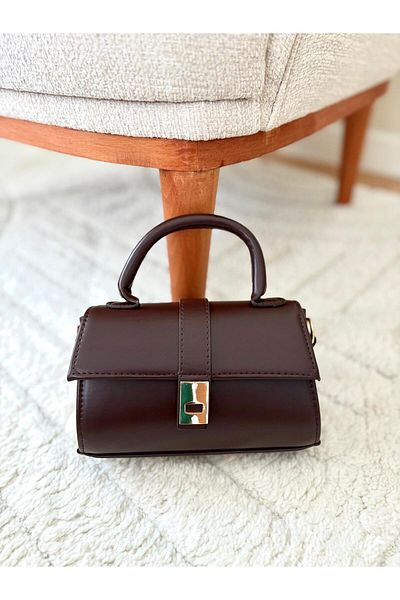 Z&M COLLECTION BAG SHOPPİNG Women's Bag with Gold Detail, Snap Closure, Adjustable Strap, Suitable for Hand-Shoulder and Crossbody Use