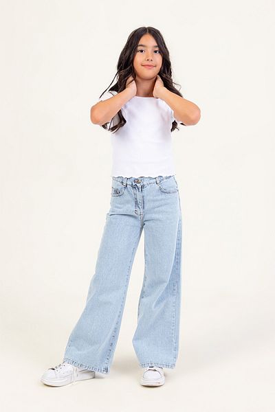DMB BOYS & GIRLS Wide Leg High Waist Wide Leg Jean Girls' Pants